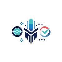 Creative and Elegant Minimalistic Logo Design for Technology and Software Company vector