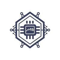 Creative and Elegant Minimalistic Logo Design for Technology and Software Company vector