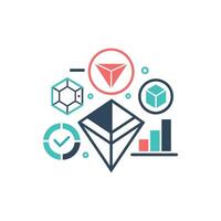Creative and Elegant Minimalistic Logo Design for Technology and Software Company vector