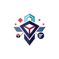 Creative and Elegant Minimalistic Logo Design for Technology and Software Company vector