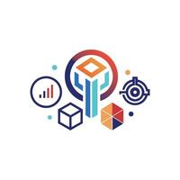 Creative and Elegant Minimalistic Logo Design for Technology and Software Company vector