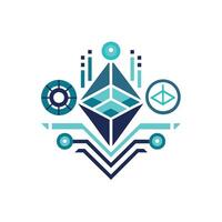Creative and Elegant Minimalistic Logo Design for Technology and Software Company vector