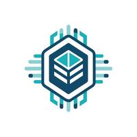 Creative and Elegant Minimalistic Logo Design for Technology and Software Company vector