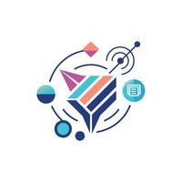 Creative and Elegant Minimalistic Logo Design for Technology and Software Company vector