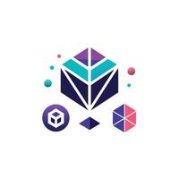 Creative and Elegant Minimalistic Logo Design for Technology and Software Company vector