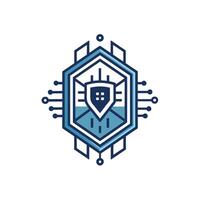 Creative and Elegant Minimalistic Logo Design for Technology and Software Company vector