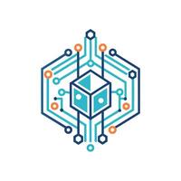 Creative and Elegant Minimalistic Logo Design for Technology and Software Company vector