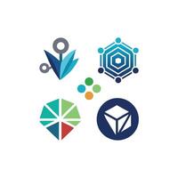 Creative and Elegant Minimalistic Logo Design for Technology and Software Company vector