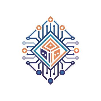 Creative and Elegant Minimalistic Logo Design for Technology and Software Company vector