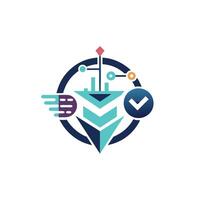 Creative and Elegant Minimalistic Logo Design for Technology and Software Company vector
