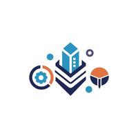 Creative and Elegant Minimalistic Logo Design for Technology and Software Company vector