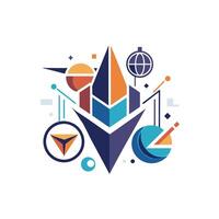 Creative and Elegant Minimalistic Logo Design for Technology and Software Company vector