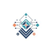 Creative and Elegant Minimalistic Logo Design for Technology and Software Company vector