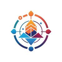 Creative and Elegant Minimalistic Logo Design for Technology and Software Company vector