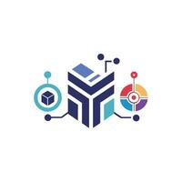 Creative and Elegant Minimalistic Logo Design for Technology and Software Company vector