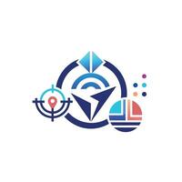Creative and Elegant Minimalistic Logo Design for Technology and Software Company vector