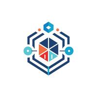 Creative and Elegant Minimalistic Logo Design for Technology and Software Company vector
