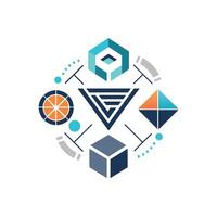Creative and Elegant Minimalistic Logo Design for Technology and Software Company vector
