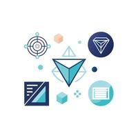 Creative and Elegant Minimalistic Logo Design for Technology and Software Company vector