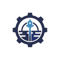 Creative and Elegant Minimalistic Logo Design for Technology and Software Company vector