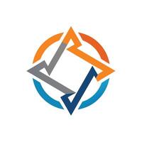 Creative and Elegant Minimalistic Logo Design for Technology and Software Company vector