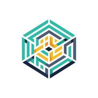 Creative and Elegant Minimalistic Logo Design for Technology and Software Company vector