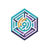 Creative and Elegant Minimalistic Logo Design for Technology and Software Company vector