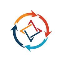 Creative and Elegant Minimalistic Logo Design for Technology and Software Company vector