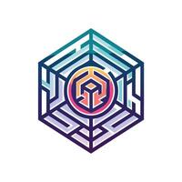 Creative and Elegant Minimalistic Logo Design for Technology and Software Company vector