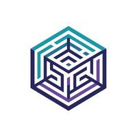 Creative and Elegant Minimalistic Logo Design for Technology and Software Company vector