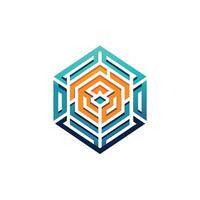 Creative and Elegant Minimalistic Logo Design for Technology and Software Company vector
