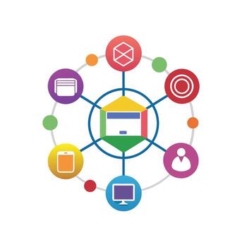 Creative and Elegant Minimalistic Logo Design for Technology and Software Company vector