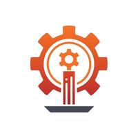 Creative and Elegant Minimalistic Logo Design for Technology and Software Company vector