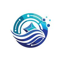 Creative and Elegant Minimalistic Logo Design for Technology and Software Company vector