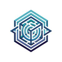 Creative and Elegant Minimalistic Logo Design for Technology and Software Company vector