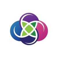 Creative and Elegant Minimalistic Logo Design for Technology and Software Company vector