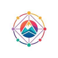 Creative and Elegant Minimalistic Logo Design for Technology and Software Company vector
