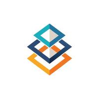 Creative and Elegant Minimalistic Logo Design for Technology and Software Company vector
