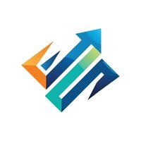 Creative and Elegant Minimalistic Logo Design for Technology and Software Company vector