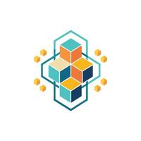 Creative and Elegant Minimalistic Logo Design for Technology and Software Company vector