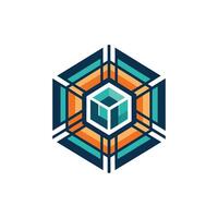 Creative and Elegant Minimalistic Logo Design for Technology and Software Company vector