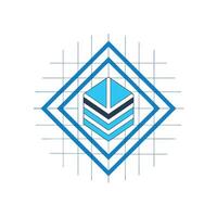 Creative and Elegant Minimalistic Logo Design for Technology and Software Company vector