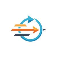 Creative and Elegant Minimalistic Logo Design for Technology and Software Company vector