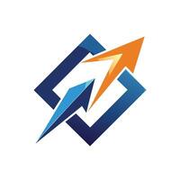 Creative and Elegant Minimalistic Logo Design for Technology and Software Company vector