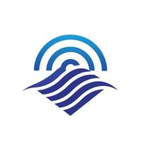 Creative and Elegant Minimalistic Logo Design for Technology and Software Company vector