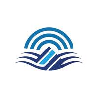 Creative and Elegant Minimalistic Logo Design for Technology and Software Company vector