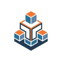 Creative and Elegant Minimalistic Logo Design for Technology and Software Company vector