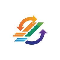 Creative and Elegant Minimalistic Logo Design for Technology and Software Company vector