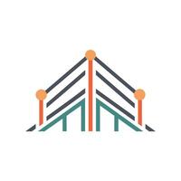 Creative and Elegant Minimalistic Logo Design for Technology and Software Company vector