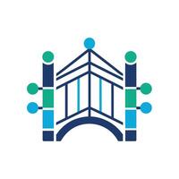 Creative and Elegant Minimalistic Logo Design for Technology and Software Company vector